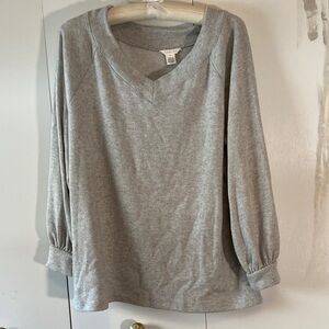 Caslon Heather Gray Sweatshirt